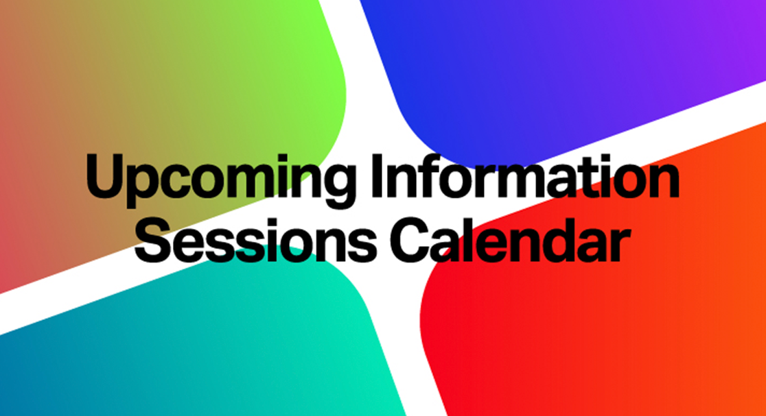 Professional Masters Programs, Upcoming Information Sessions Calender